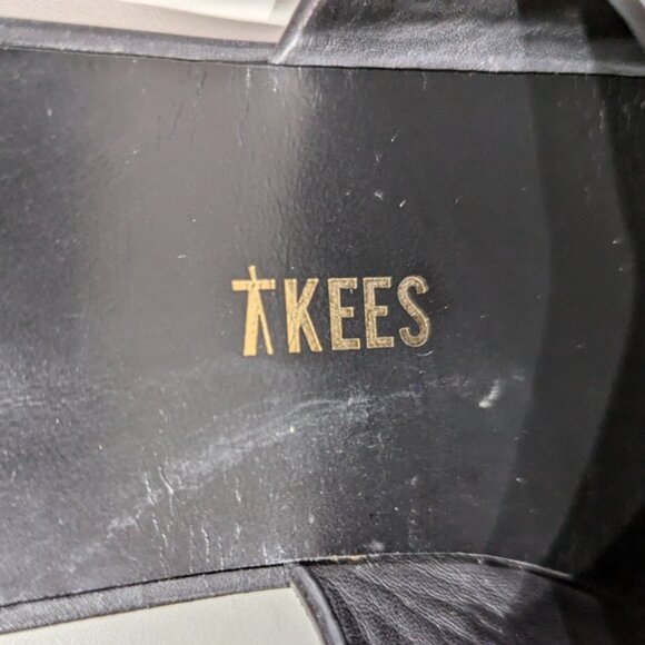 Tkees Ines Leather slide on mules - size 7B - Black - Picture 9 of 11